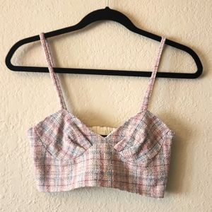 Tweed Crop Top